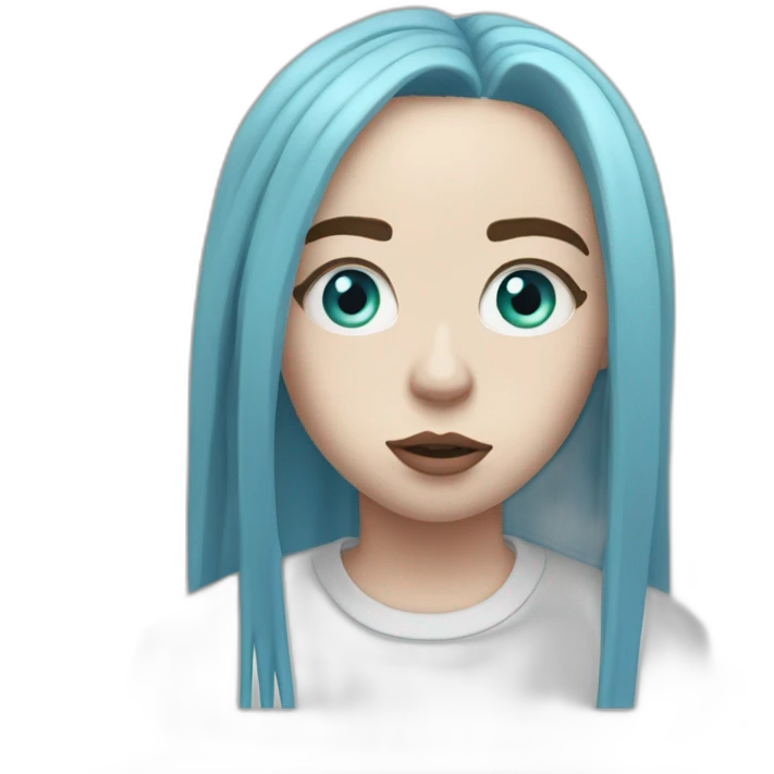 Billie eilish chanteuse 2017 yeux bleu emoji