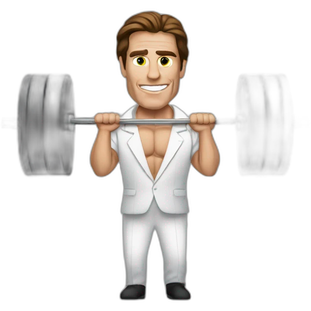 patrick bateman working out emoji