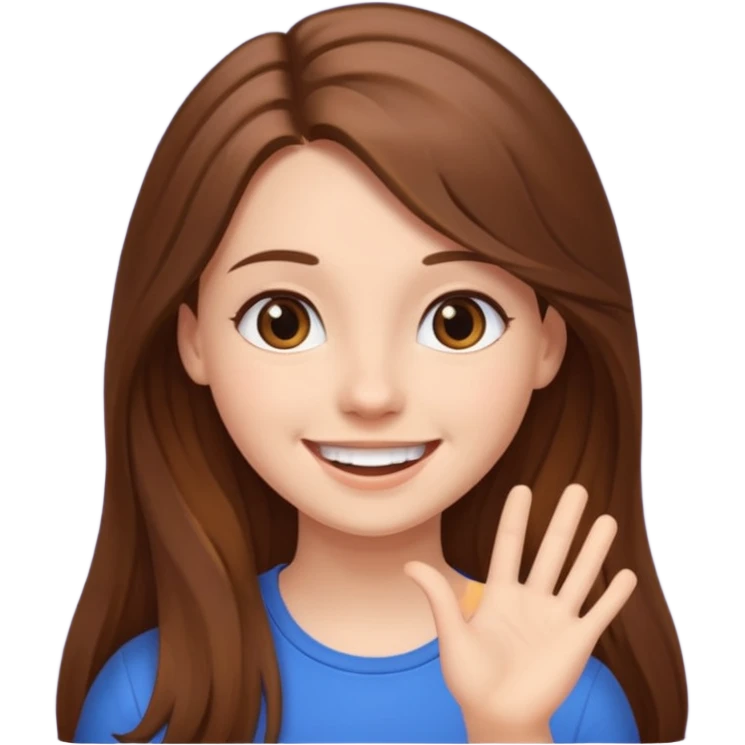 Девушка общается с подругой   emoji