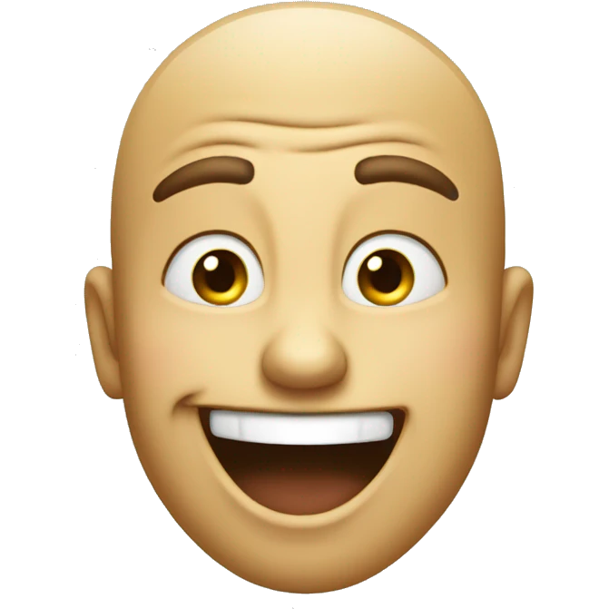 Face with laughing while pointing forward emoji