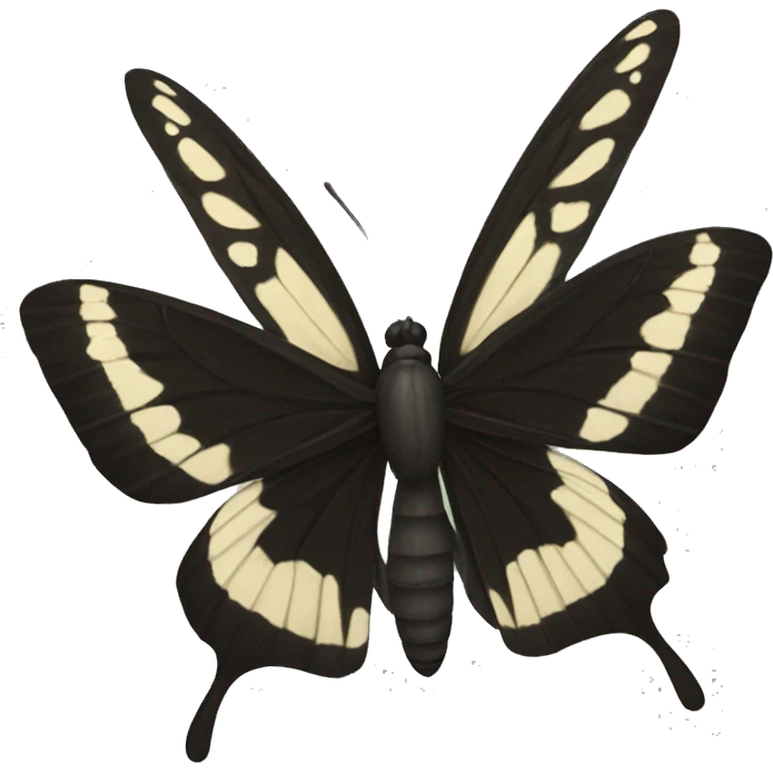 mariposa negra emoji
