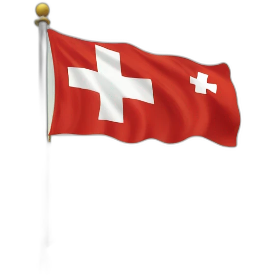 Drapeau Suisse et montagne  emoji