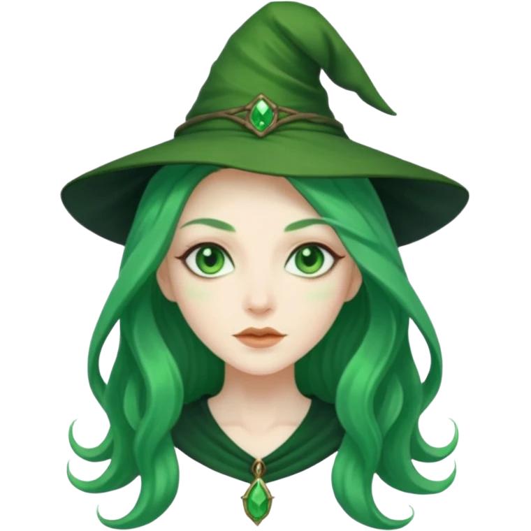 green witch emoji
