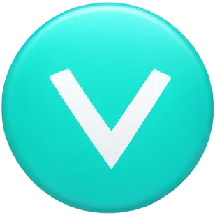 Cyan circle with a white check mark in it emoji