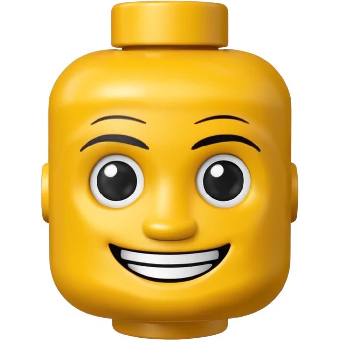 Lego man head emoji