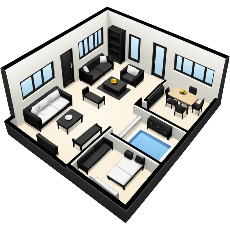 hand draw house plan emoji