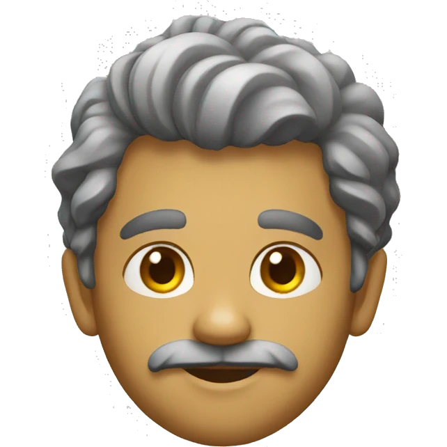 Velho com lupa emoji