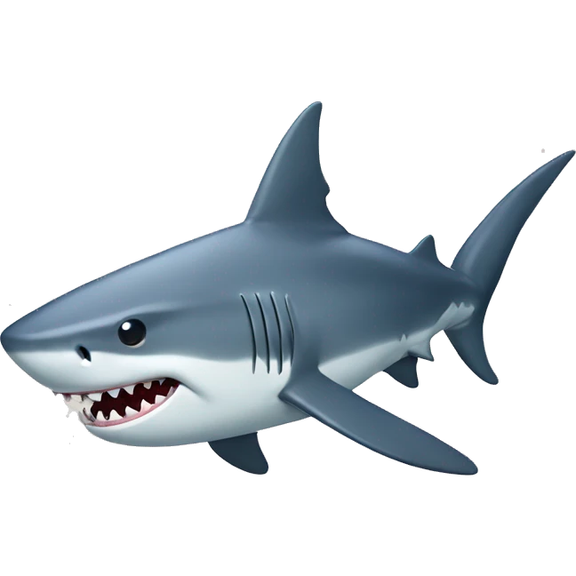 Shark with top har emoji
