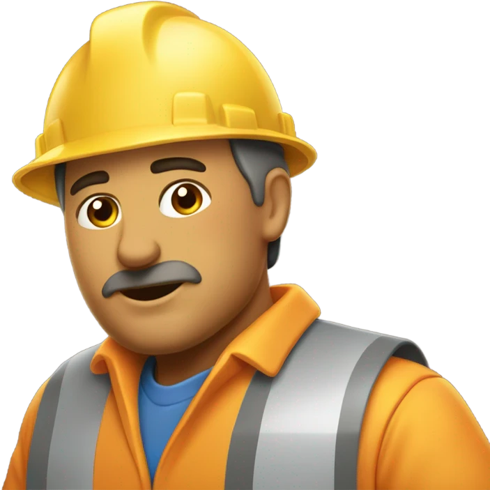 Ruido de una construcción  emoji