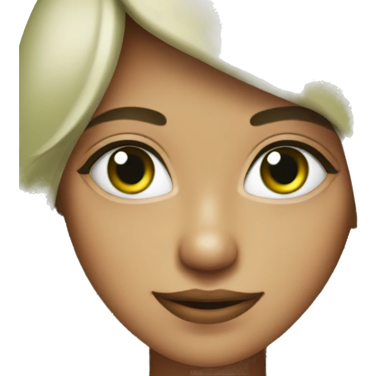 chica rusa con ojos verdes emoji