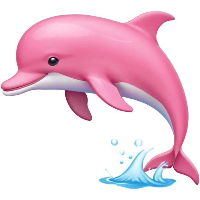 jumping pink dolphin emoji