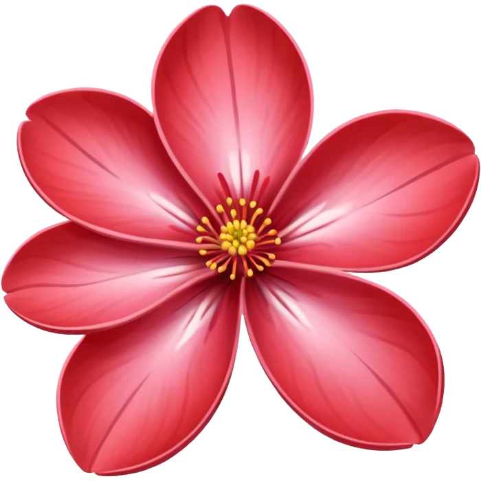 red 5-petal sakura emoji