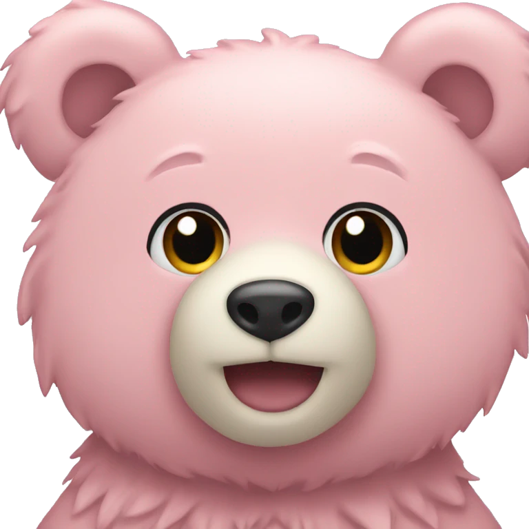 light pink bear emoji