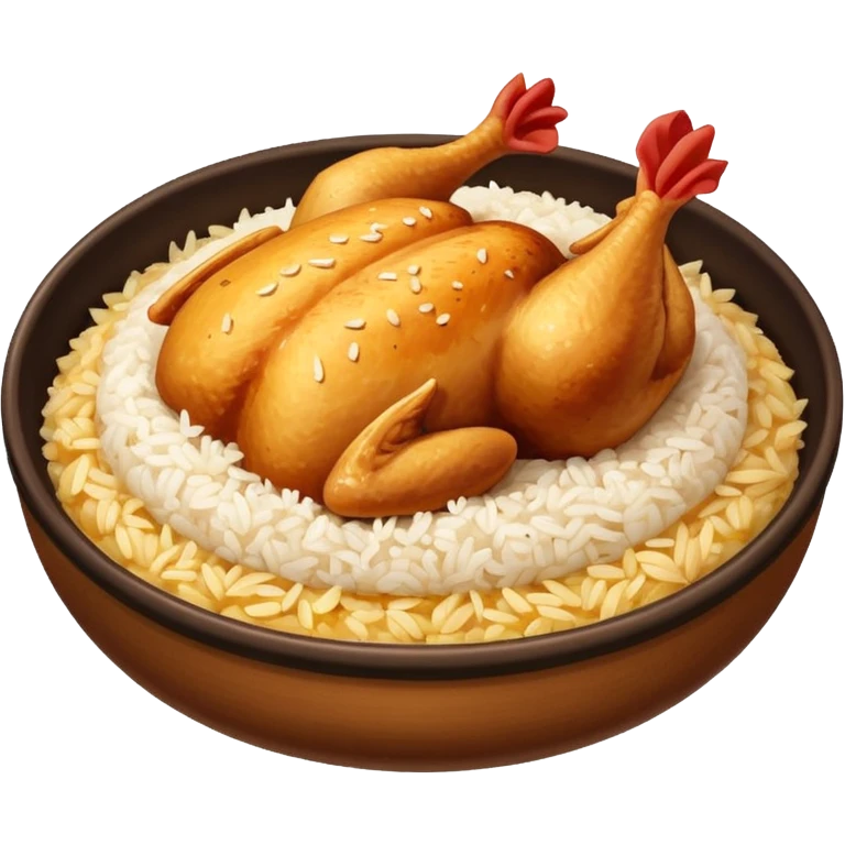 Chicken over rice emoji
