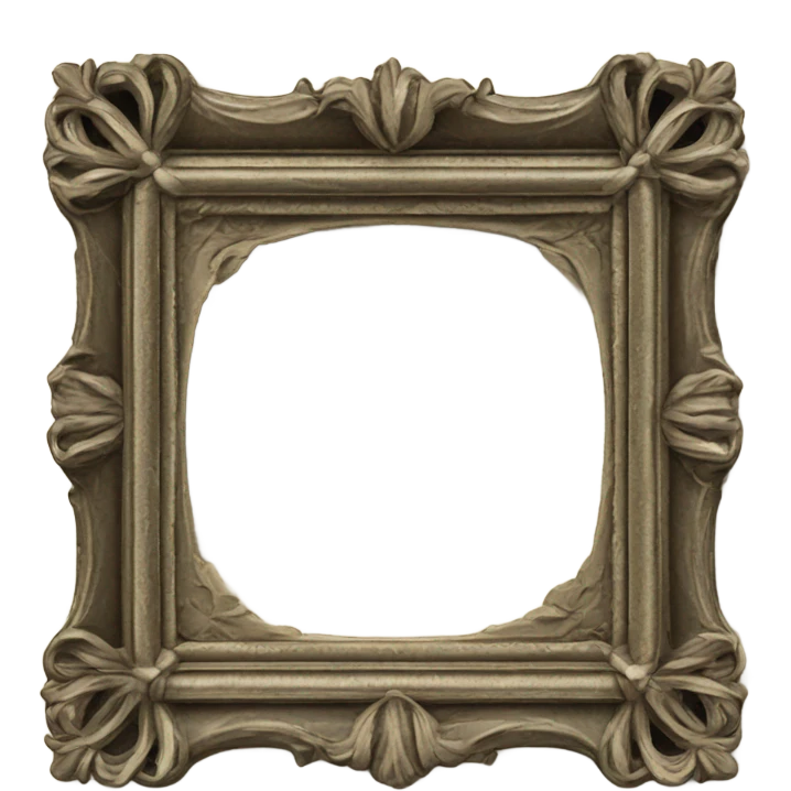 old fashioned thin frame emoji