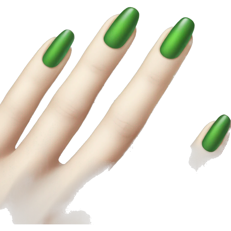 Nails green  emoji