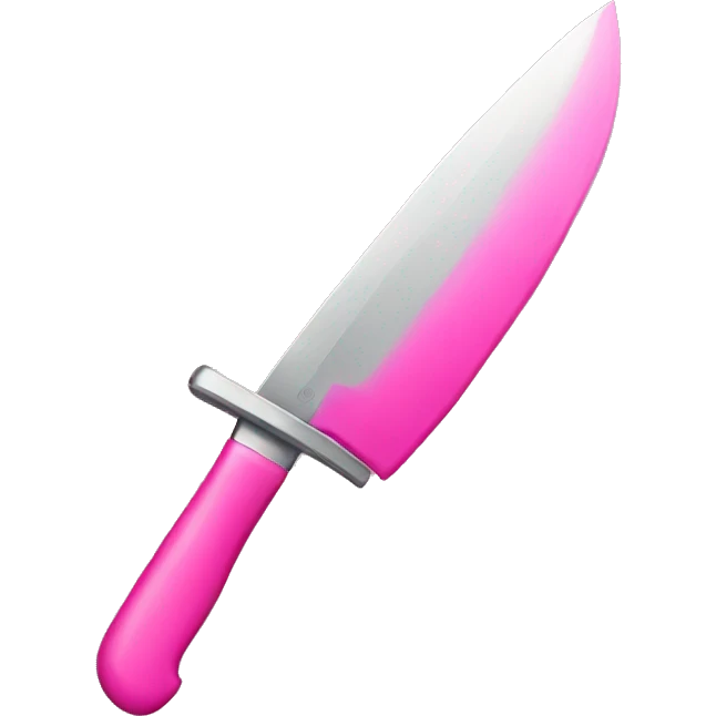 Pink knife  emoji