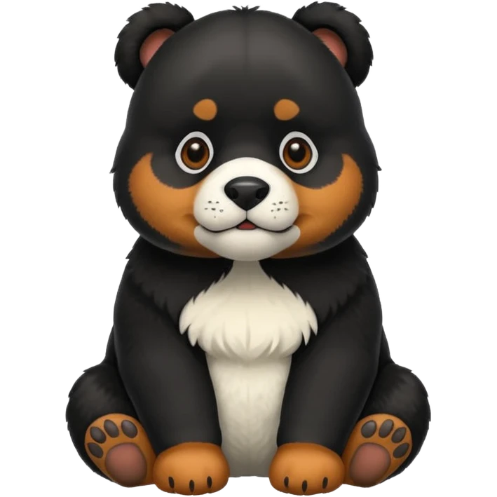 Rottweiler panda emoji
