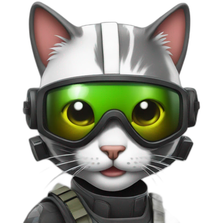 Cat playing paintball emoji