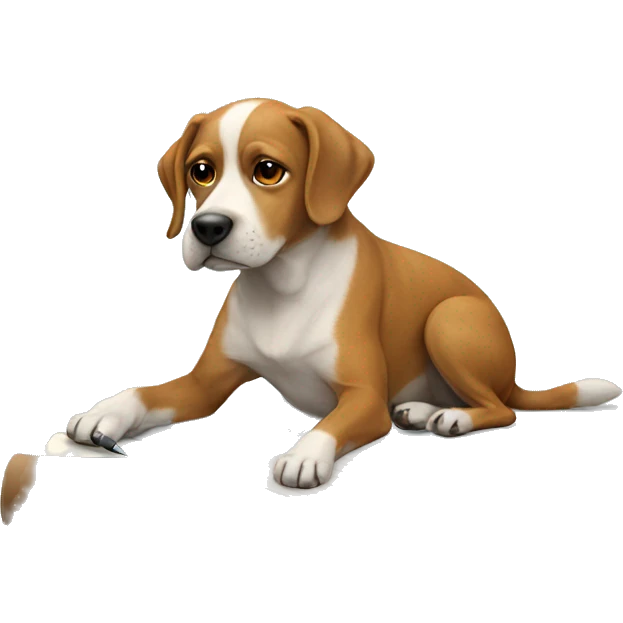 dog taking notes emoji