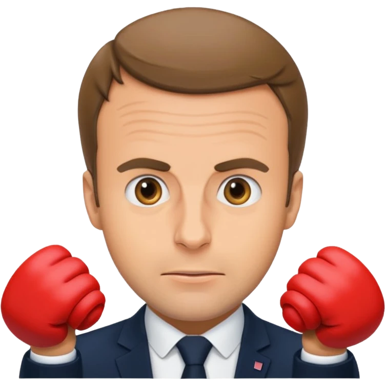 Macron entrain de faire caca emoji