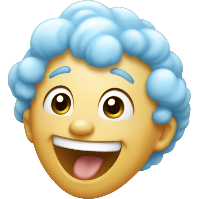 babyblue cloud laugh emoji