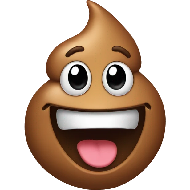 Poop happy face emoji