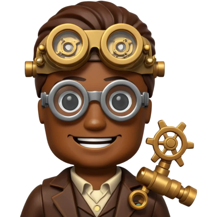 Steampunk Inventor lego emoji