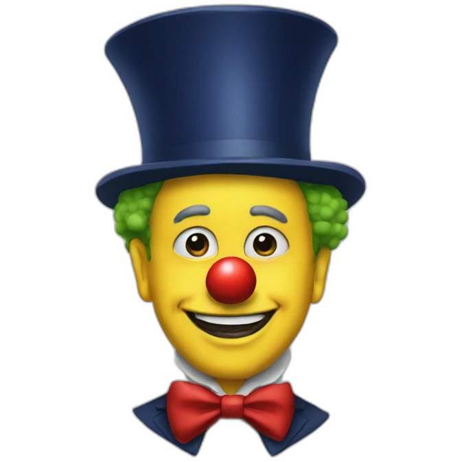 Macron clown emoji
