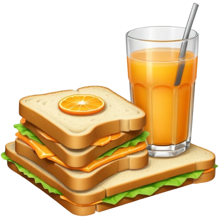 sandwiche and juice emoji
