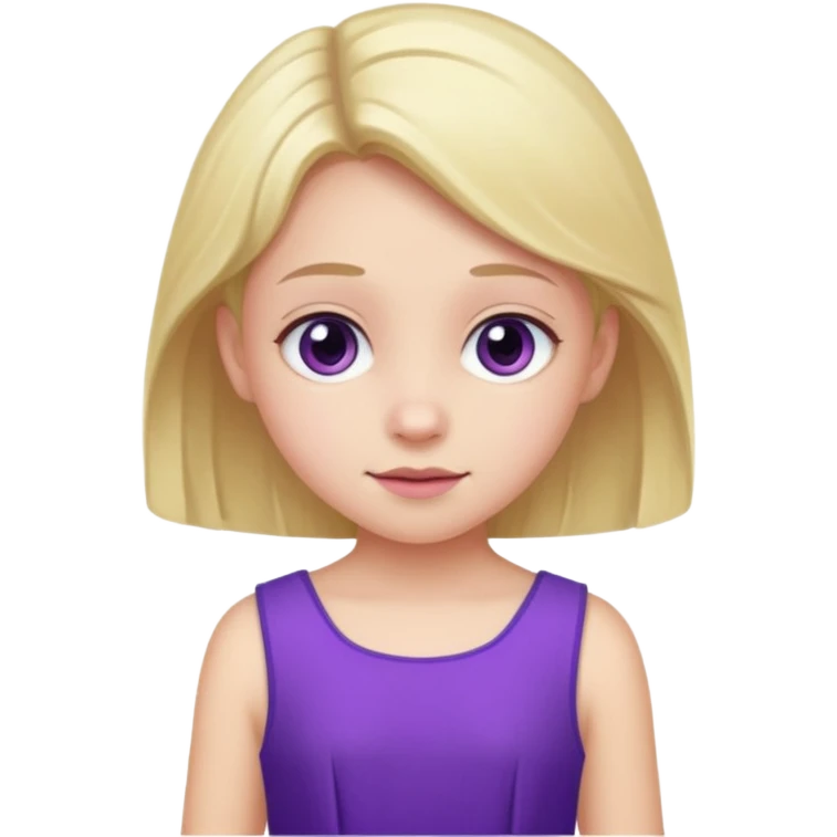 kid with purple dress emoji