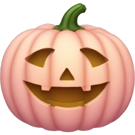 Light pink pumpkin emoji