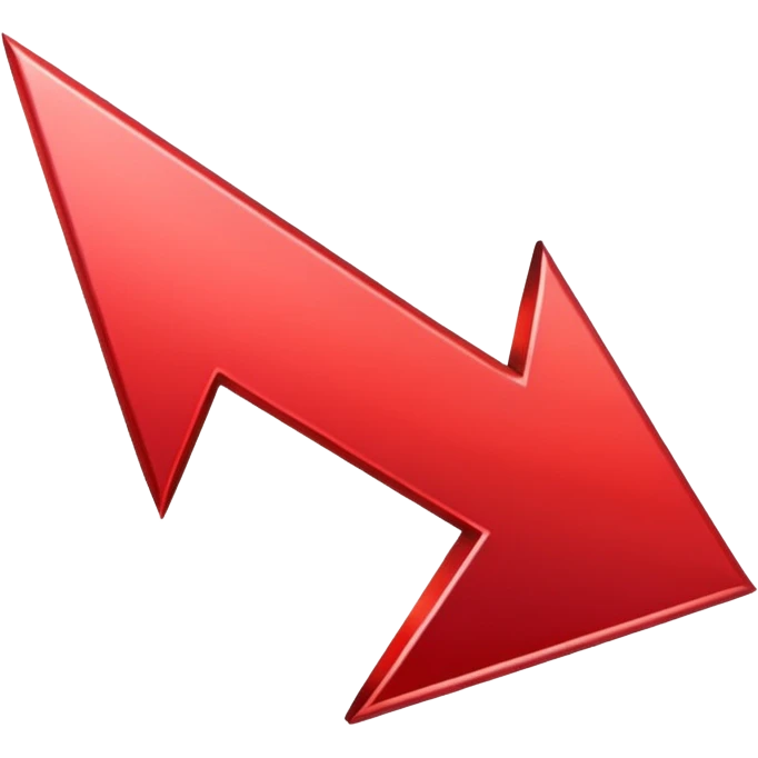 arrow red gradient down emoji