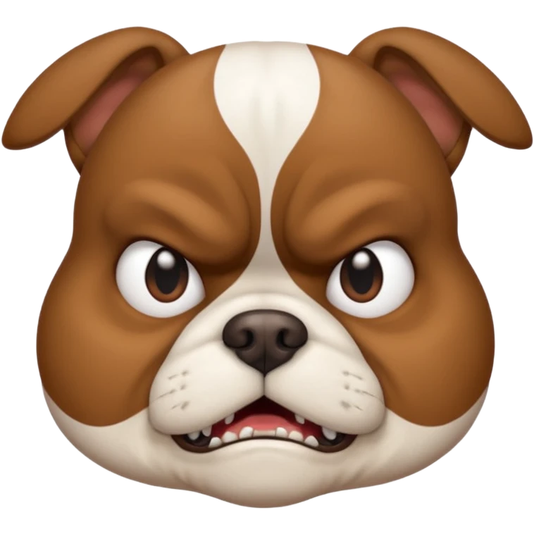 Grumpy dog emoji