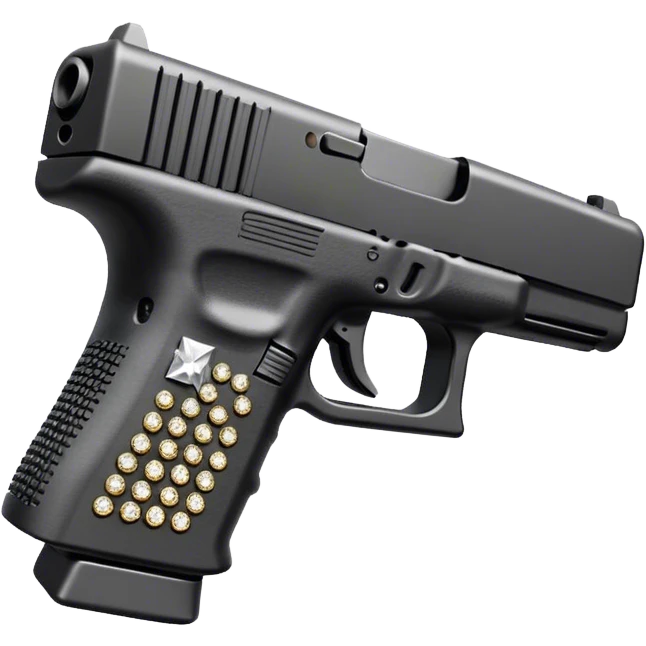 glock 19 with rhinestones emoji