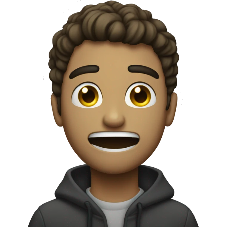 Persona llorando pero riendo a la vez emoji