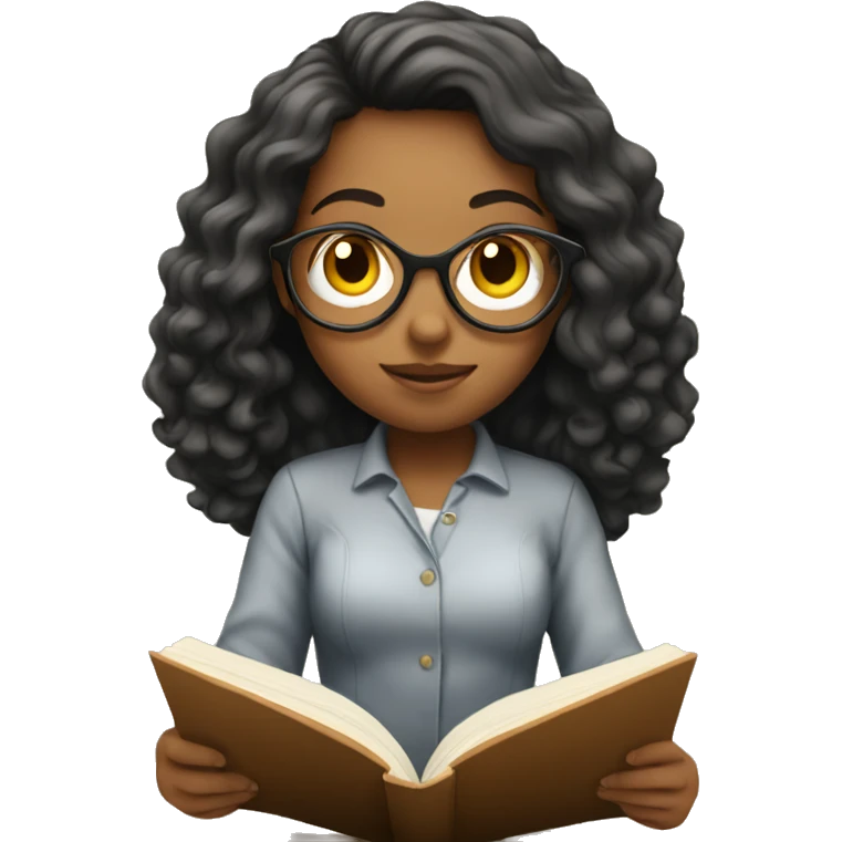 girl studying physics emoji