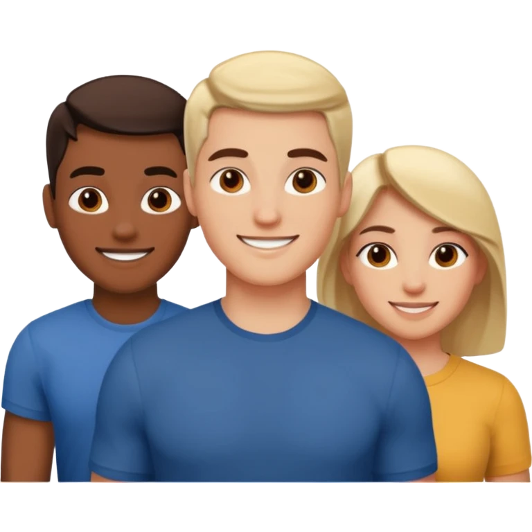 strong team of 3 emoji emoji