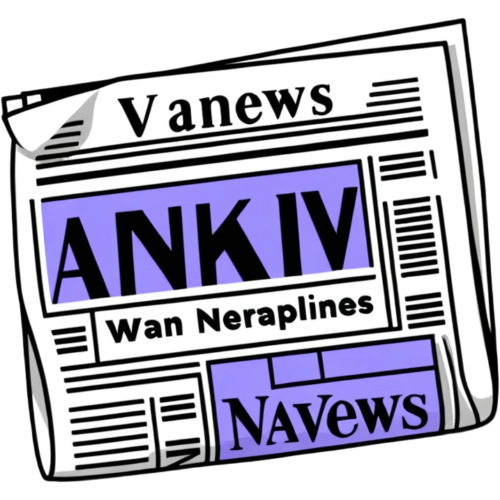 Vavinews logo with newspaper and headlines emoji