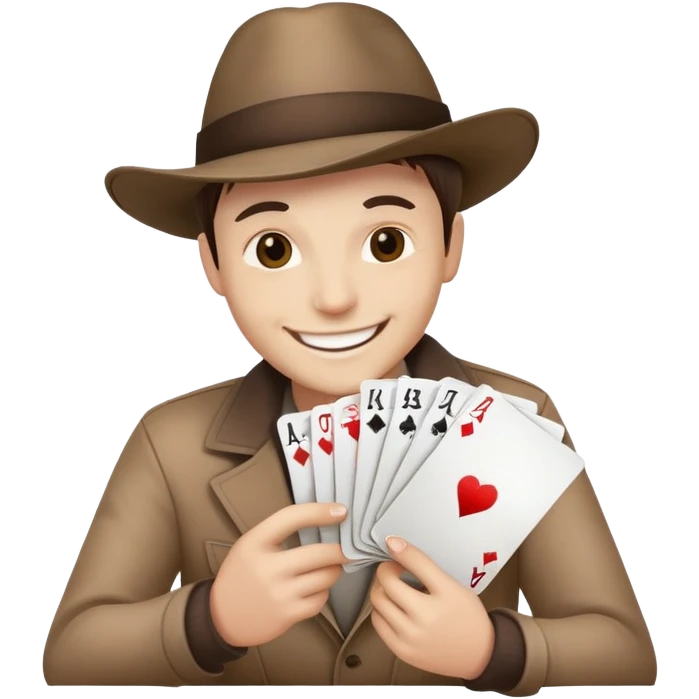 Playing poker emoji