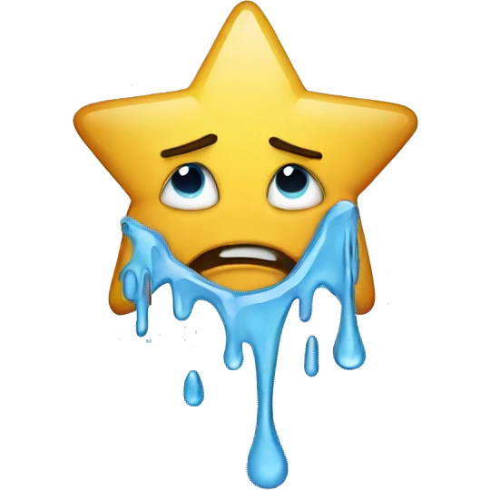 a star crying emoji