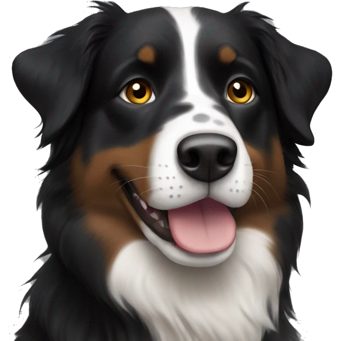 black australian shepherd dog without black spot emoji