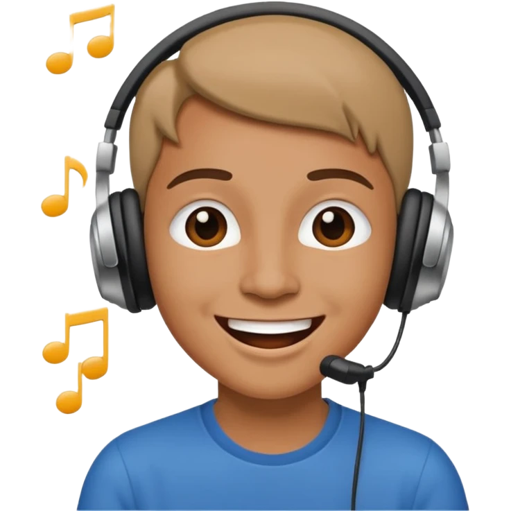 Escuchar música emoji