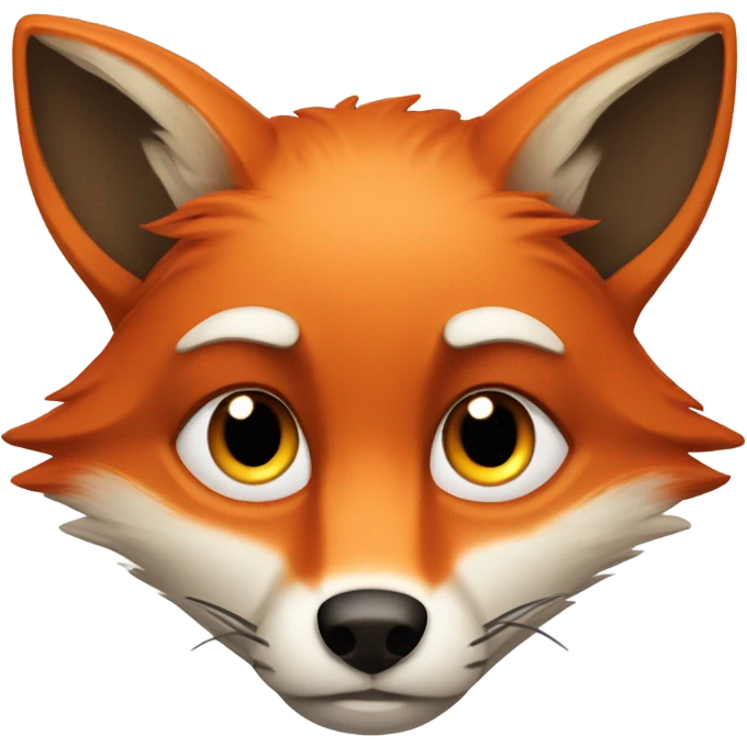 Sad red fox lab emoji