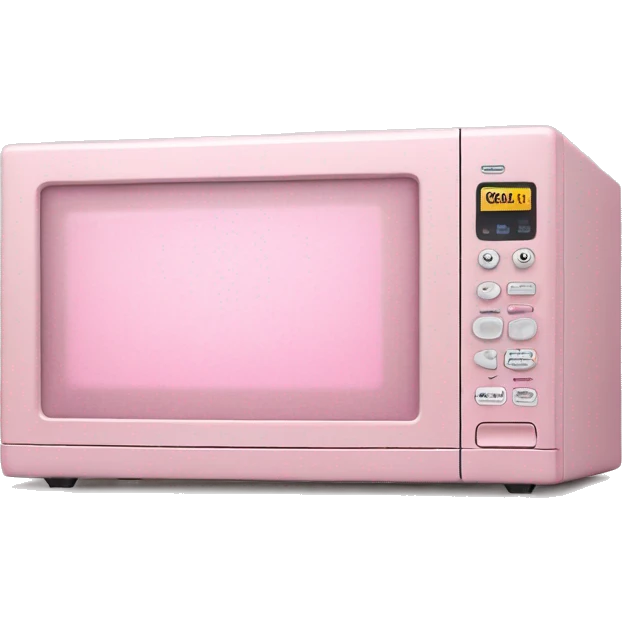 pastel pink realistic microwave emoji
