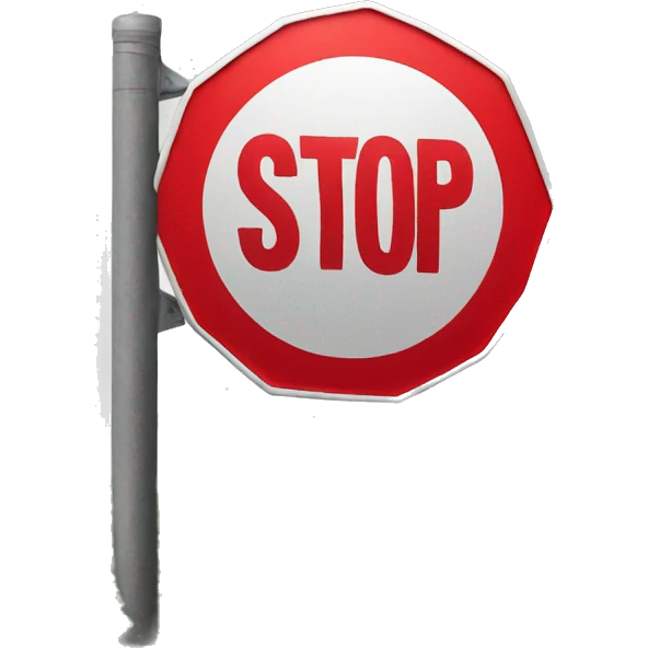 stop sign emoji