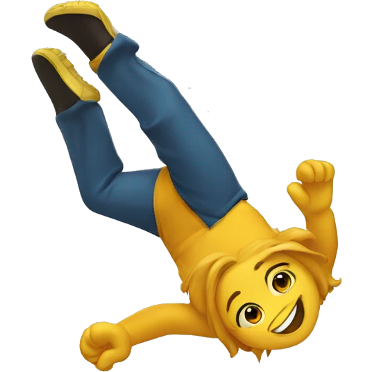 Smiling honey doing a backflip emoji