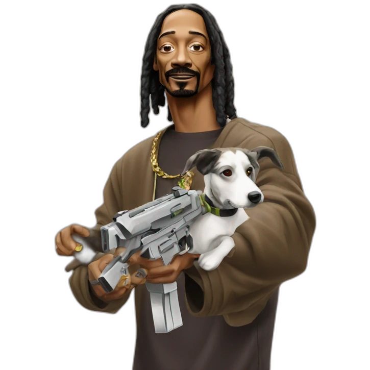 snoop dogg with Uzi emoji