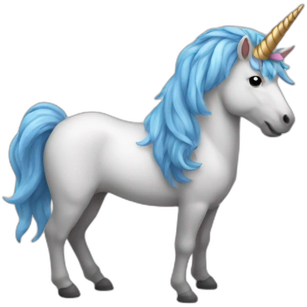 unicorn with tree horn emoji