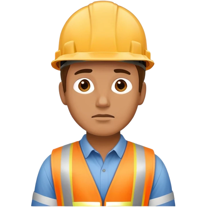 hình ảnh 1 người đàn ông đang nghĩ ra ý tưởng trong xây dựng emoji